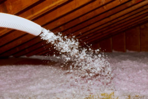 spraying Attic Insulation